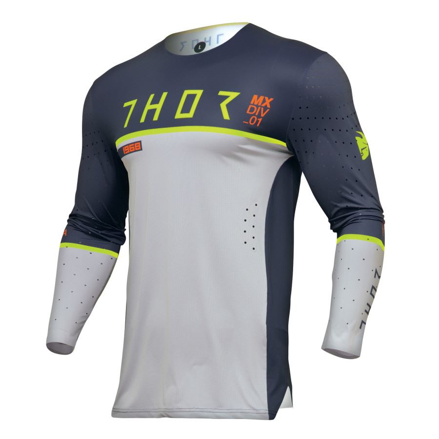 Thor Prime Ace Midnight Grey Motocross Jersey CLEARANCE