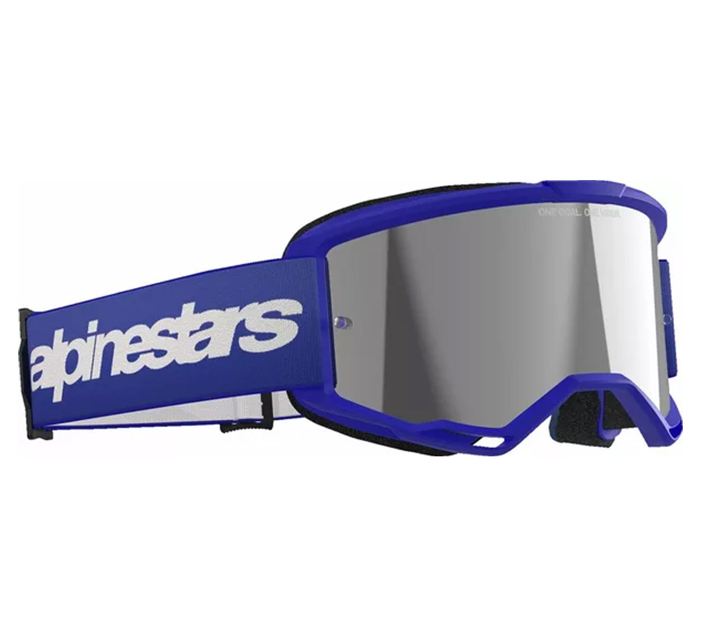Alpinestars 2025 Goggles Vision 3 Wordmark Blue Mirror Silver