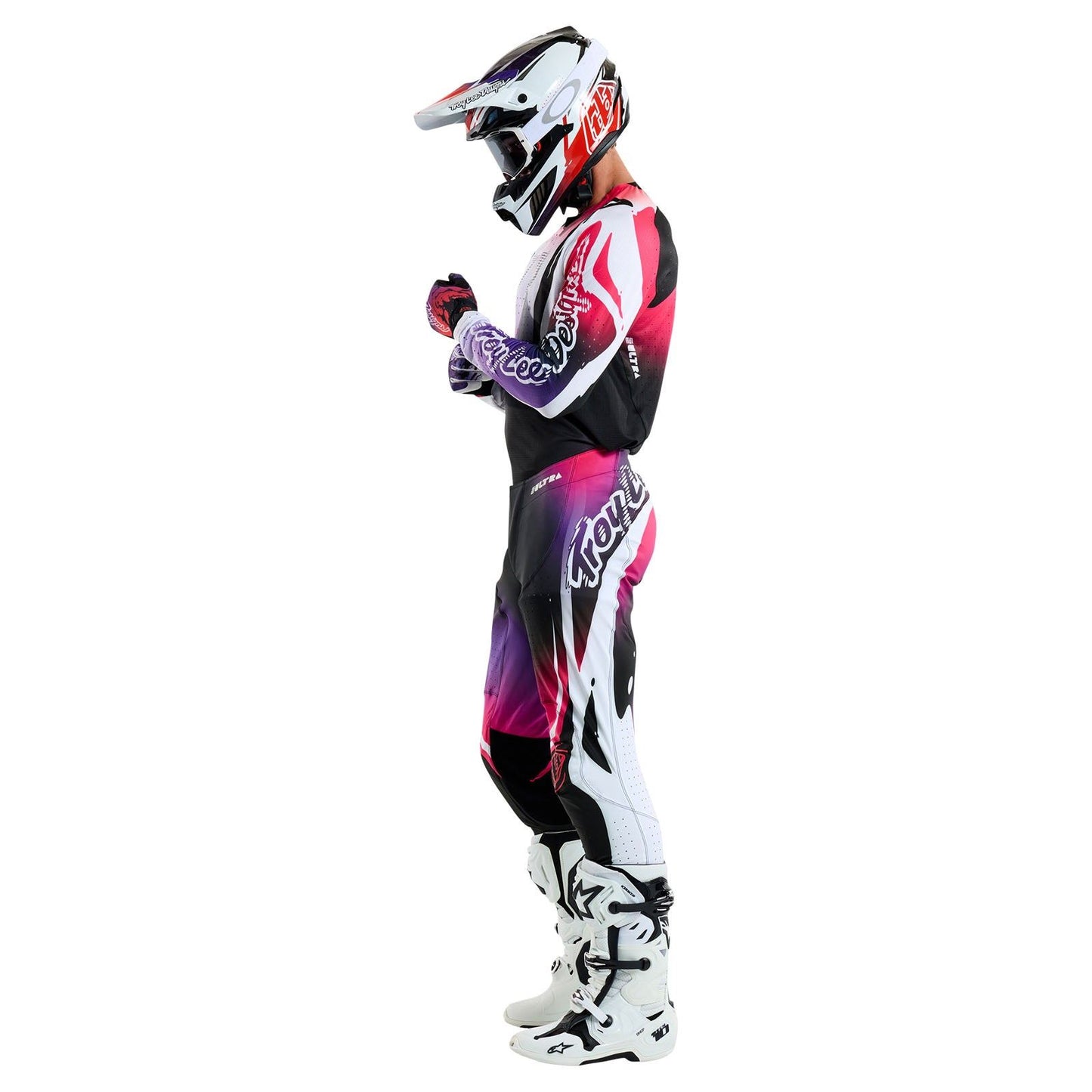 Troy Lee Designs Spring 2025 MX Combo Kit SE ULTRA Drip Black Purple