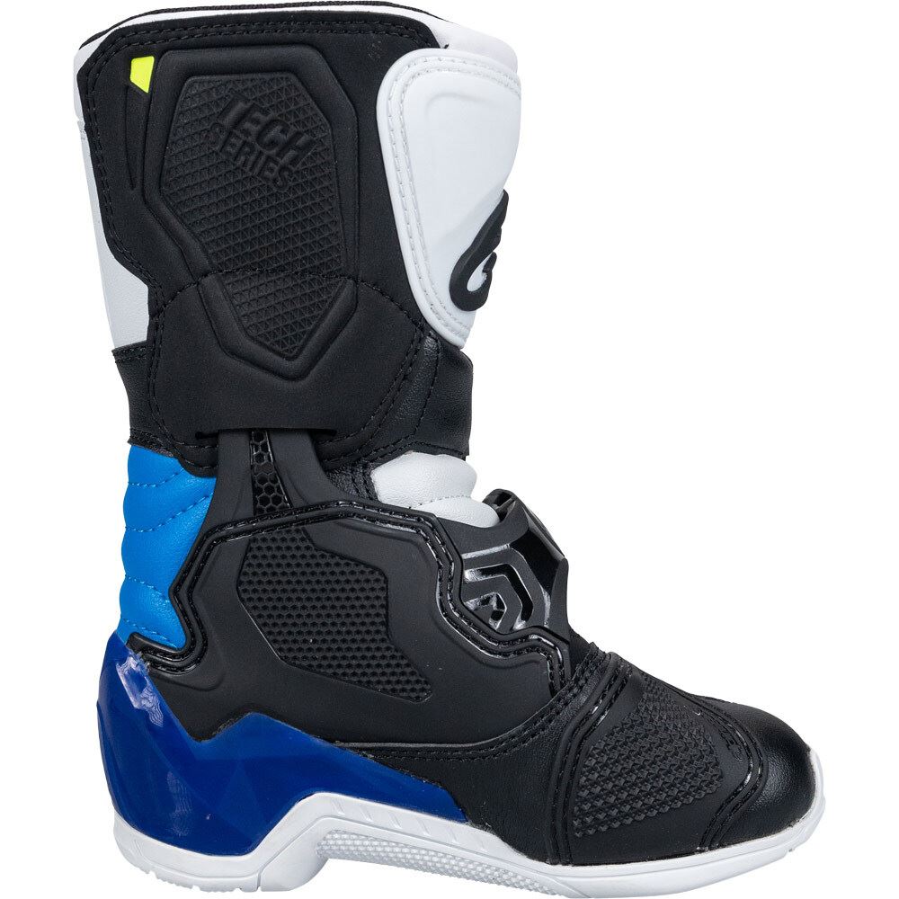 Alpinestars 2026 Tech 3S Kids Motocross Boots White Black Enamel Blue