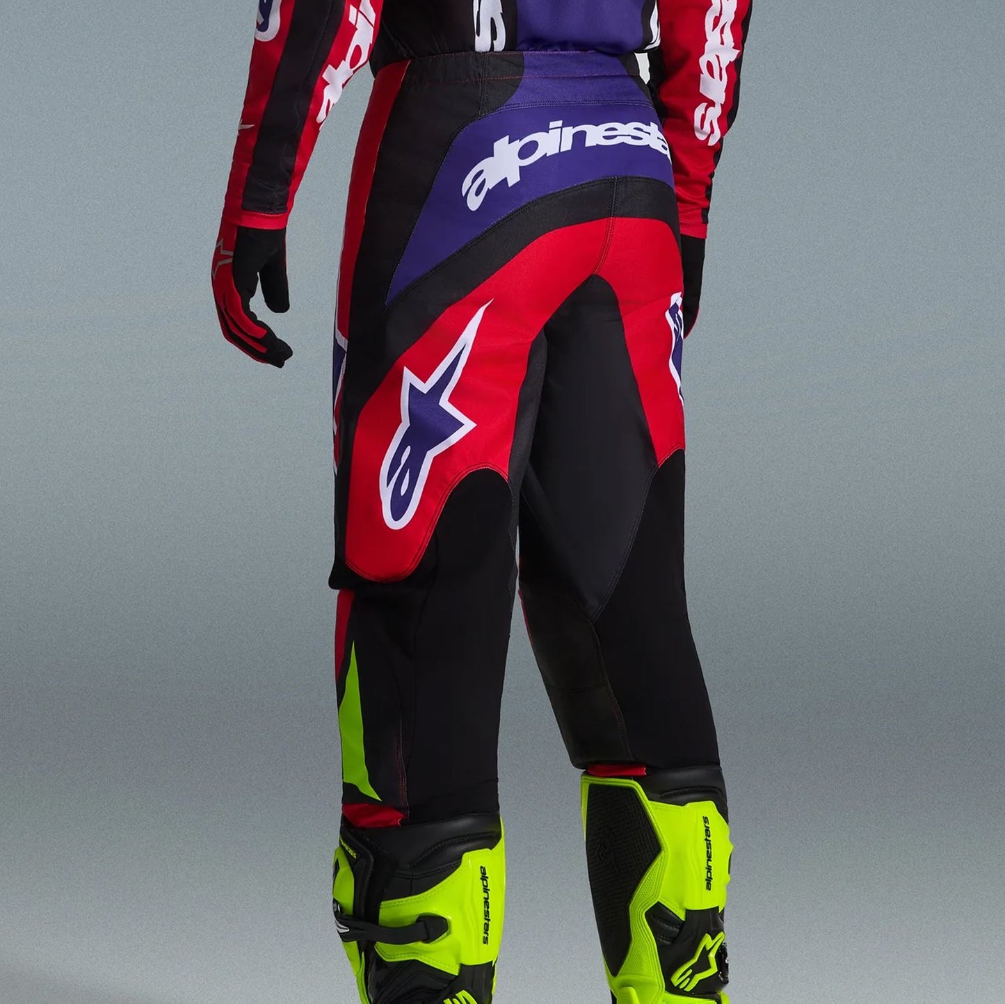 Alpinestars 2026 Fluid Grid Motocross Pants Red Black Purple