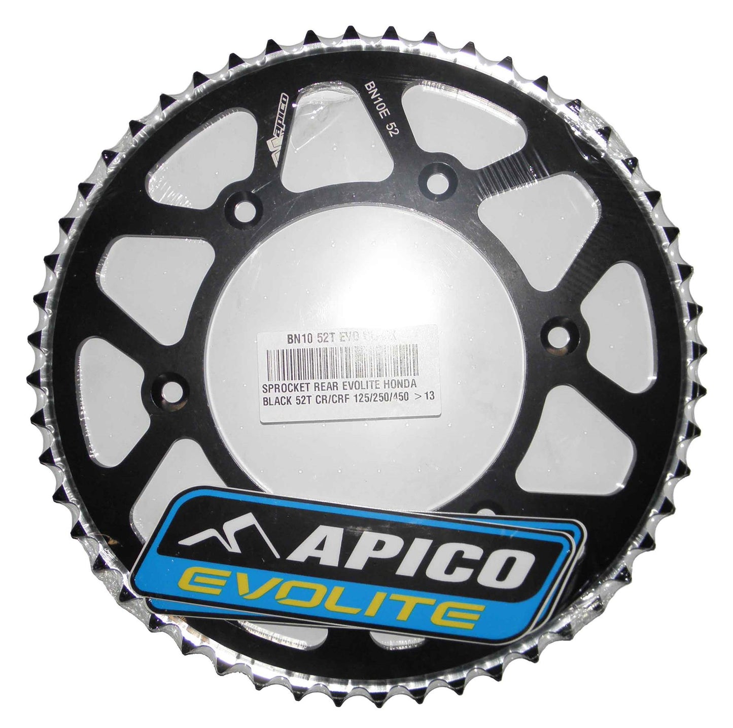 Apico Evolite Black Rear Sprocket For Honda CRF 450R 2002-2024