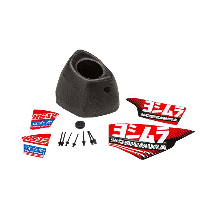 Yoshimura RS-12 Replacement Carbon End Cap For Motocross Enduro Motorcycles