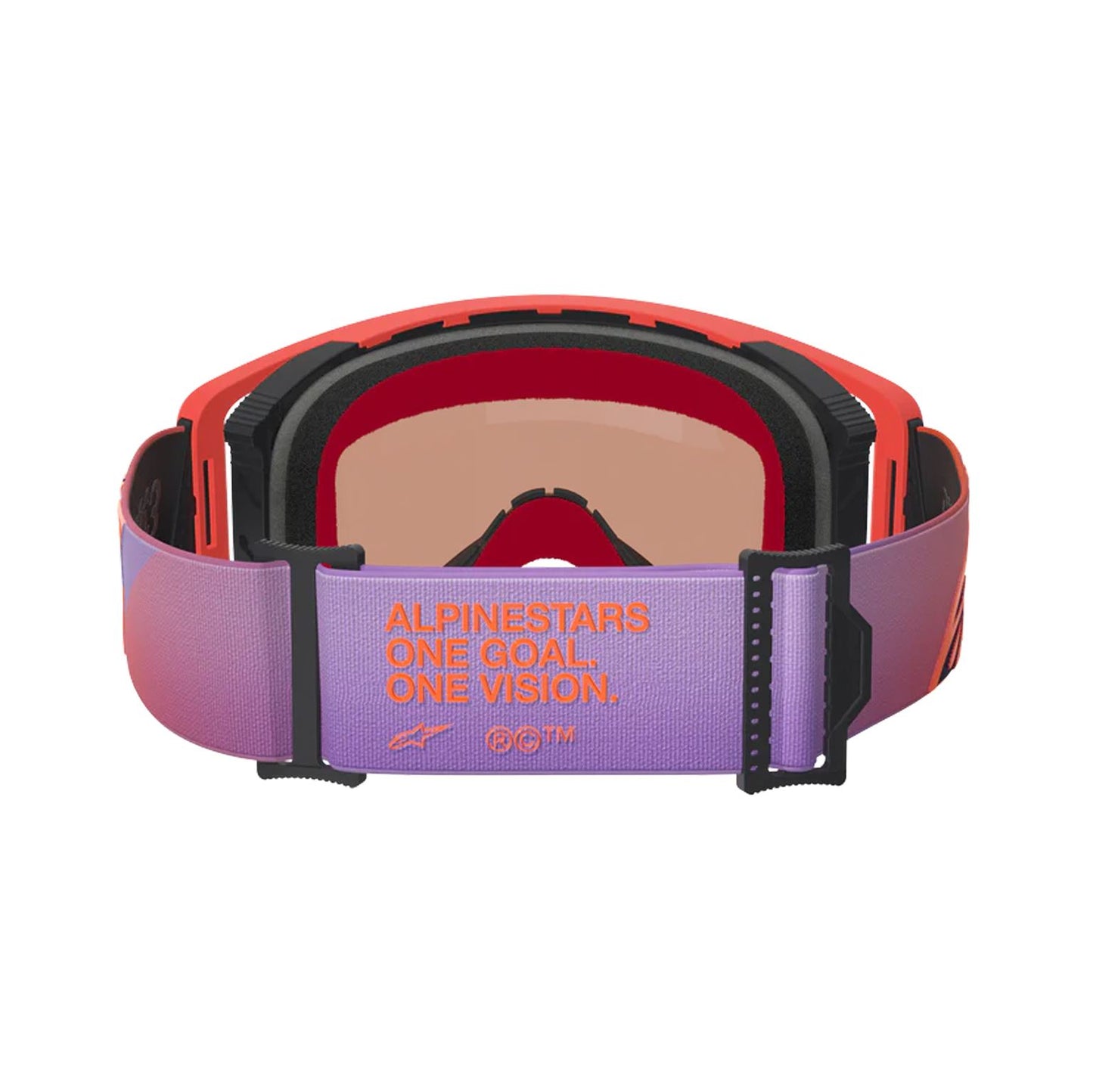 Alpinestars 2026 Supertech Vision Corp Motocross Goggles Hot Coral Purple Mirror Blue One Size