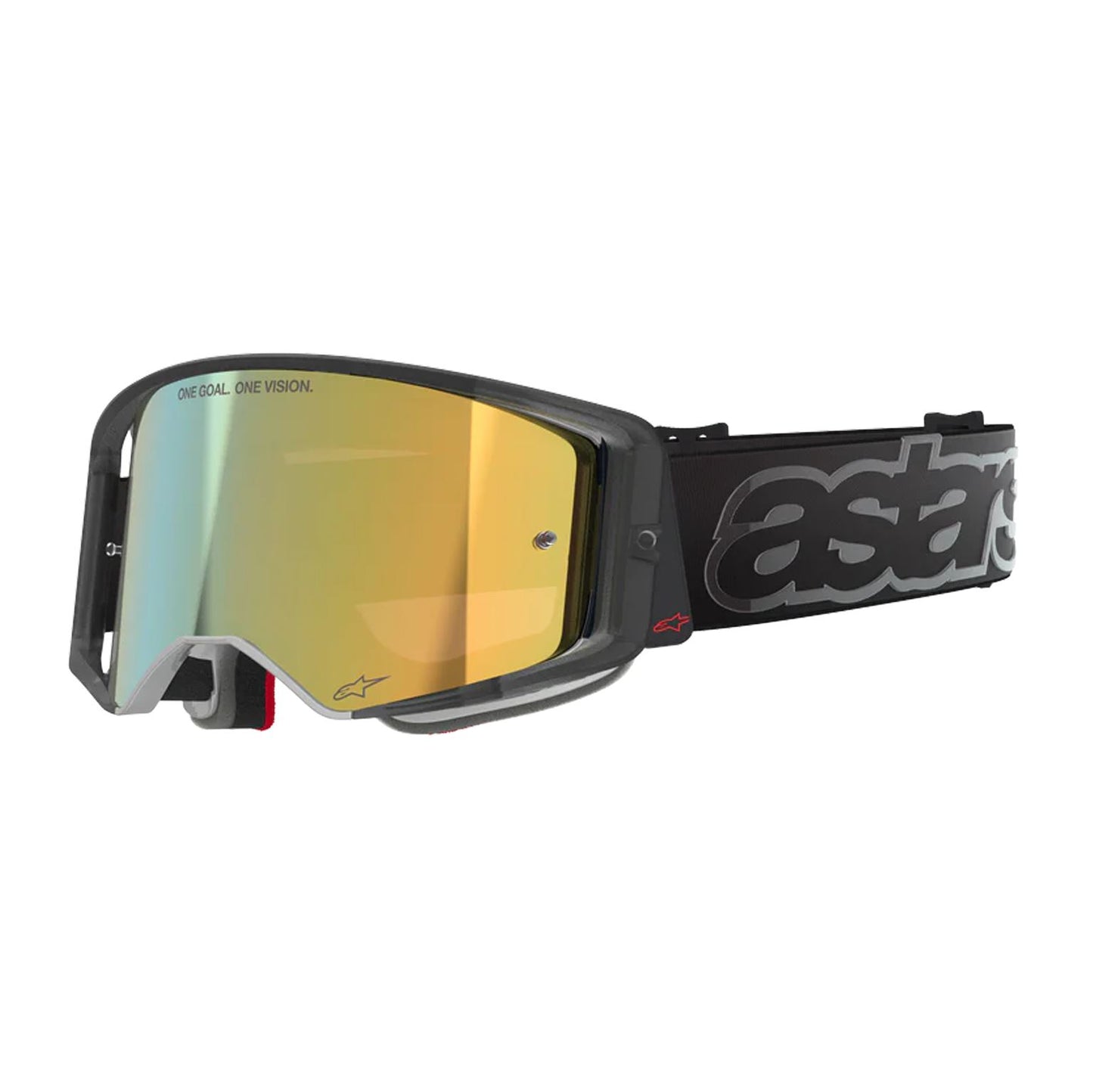 Alpinestars 2026 Supertech Vision Vista Motocross Goggles Black Mirror Gold One Size