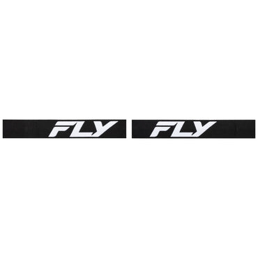 Fly Racing 2025 Focus Motocross Goggles Black White with Clear Lens