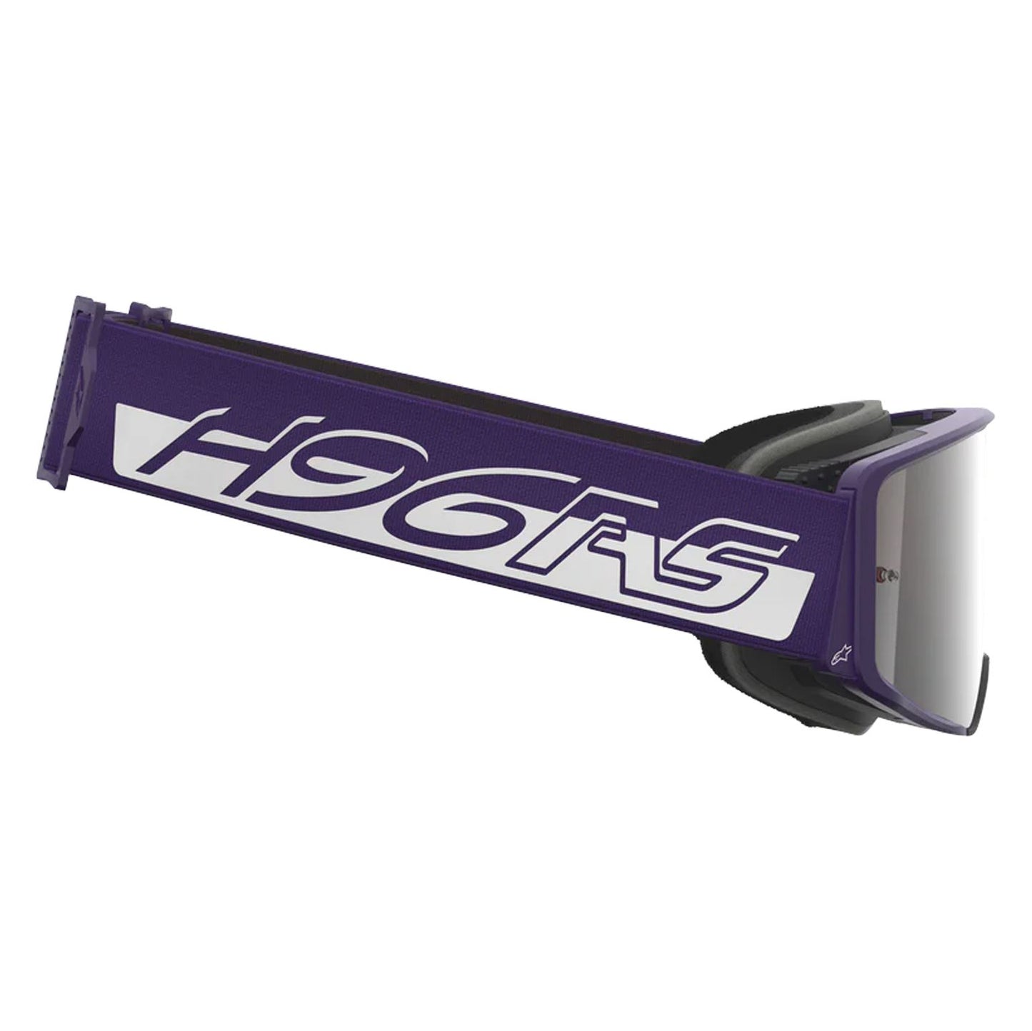 Alpinestars 2026 Supertech Hunter Lawrence Signature Motocross Goggles Purple White Mirror Silver One Size