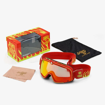 100% MX Goggles Barstow Death Spray Red Mirror