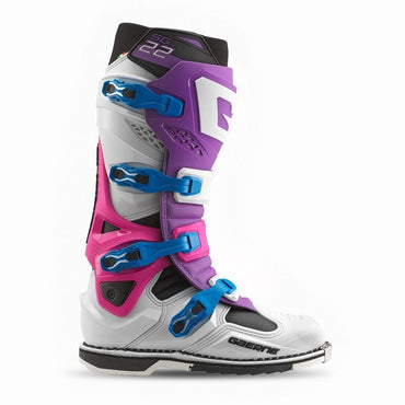 Gaerne SG22 Motocross Boots Purple Pink White