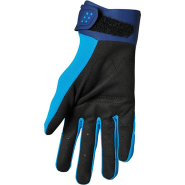 Thor 2025 Youth Spectrum Blue Motocross Gloves