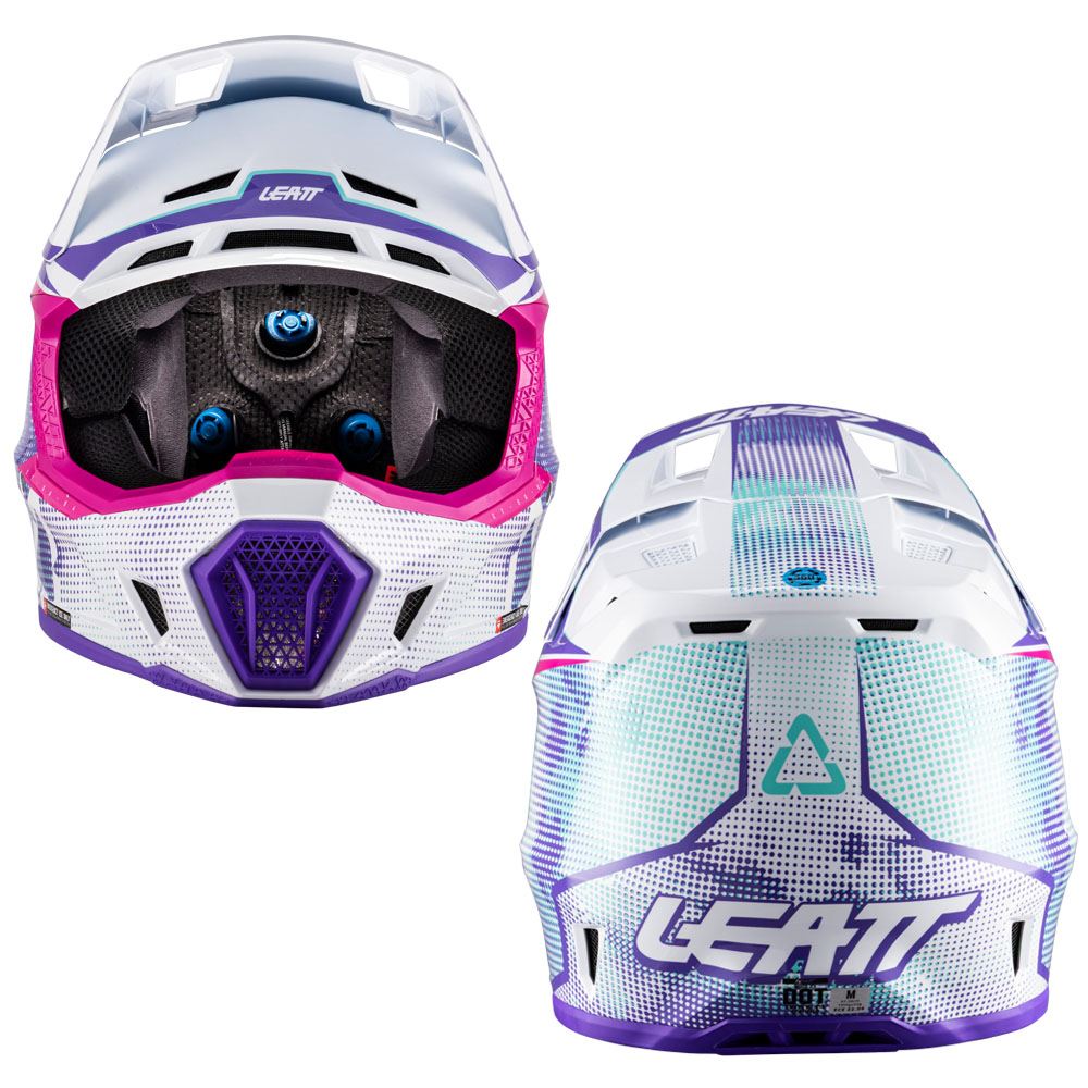 Leatt 2026 Motocross Helmet 7.5 Purple & 4.5 Goggles