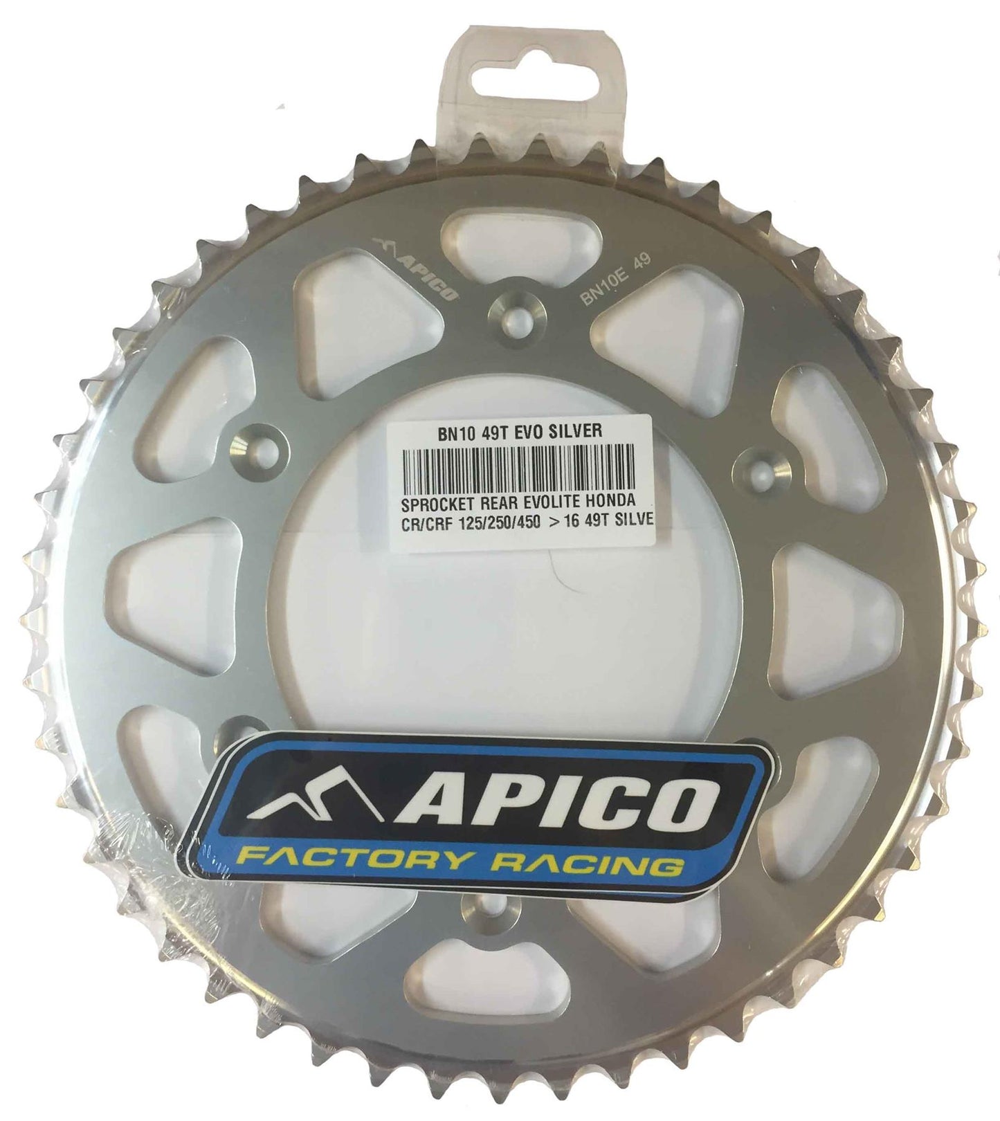 Apico Evolite Silver Rear Sprocket For Honda CR 500R 1993-2001