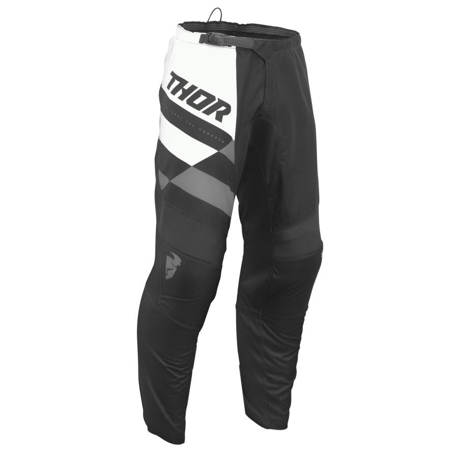Thor 2024 Youth Sector Checker Black Grey Motocross Pants