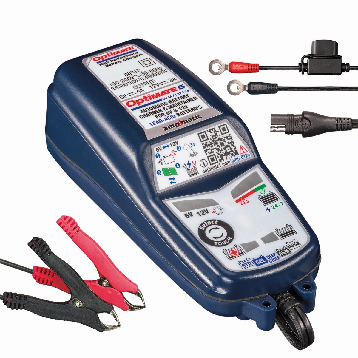 OptiMate 5 6V/12V Battery Charger Optimiser