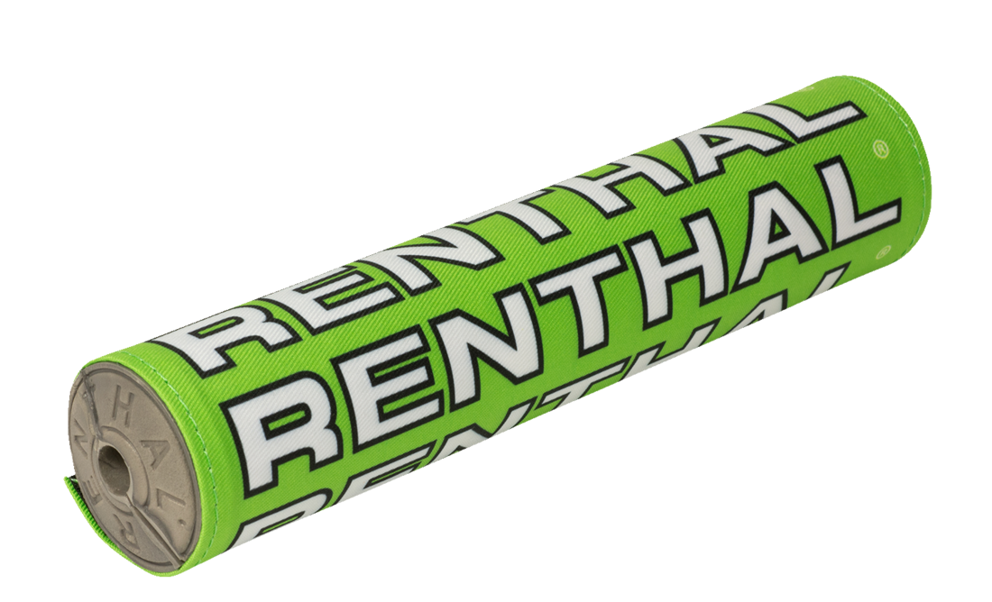 Renthal Supercross Bar Pad 10 inch/240mm Vintage Green Black White
