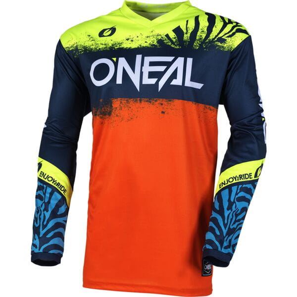 O'Neal 2025 Motocross Jersey Element Shocker Youth Blue Orange