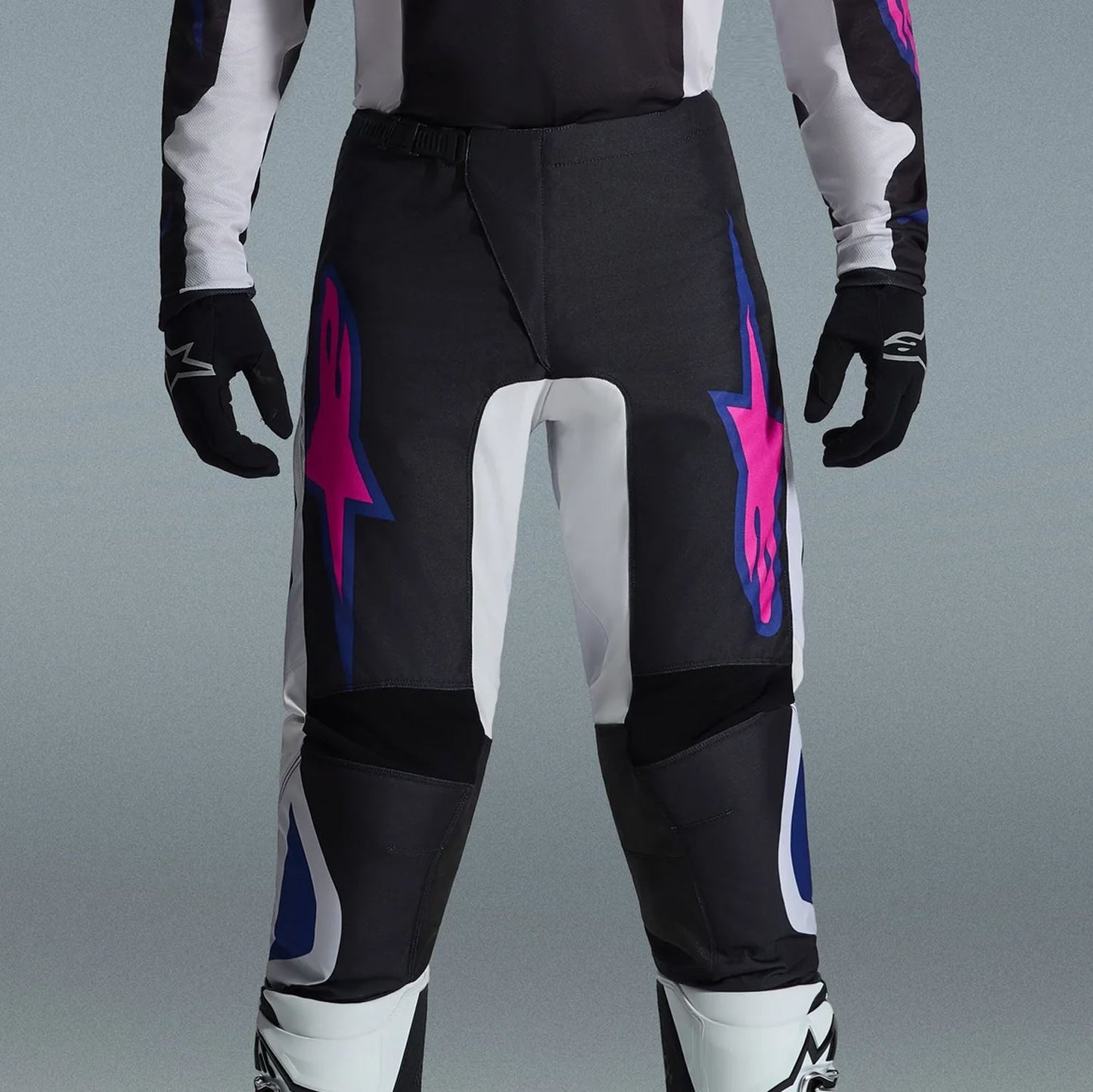 Alpinestars 2026 Fluid Grid Motocross Pants Black Light Green Purple