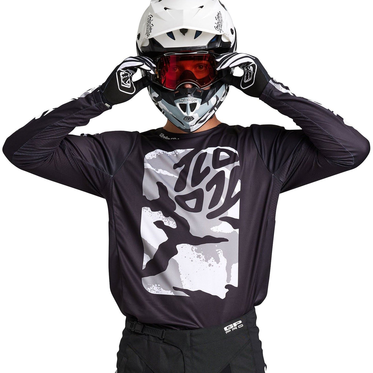 Troy Lee Designs 2025 GP Pro Boxed In Black White Jersey