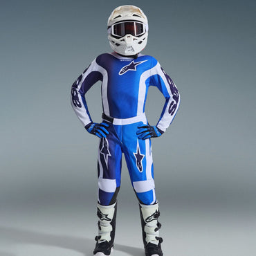 Alpinestars 2026 Youth Fluid Portl Motocross Combo Kit Ucla Blue White