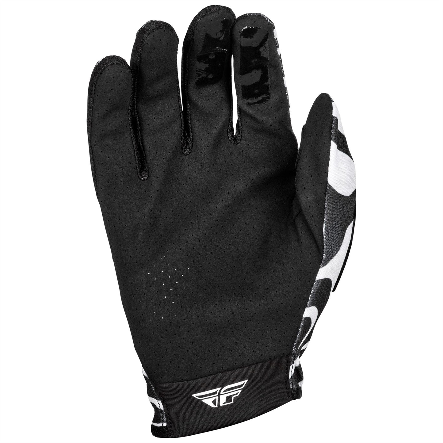 Fly Racing 2025 Lite Motocross Gloves Abyss White Black