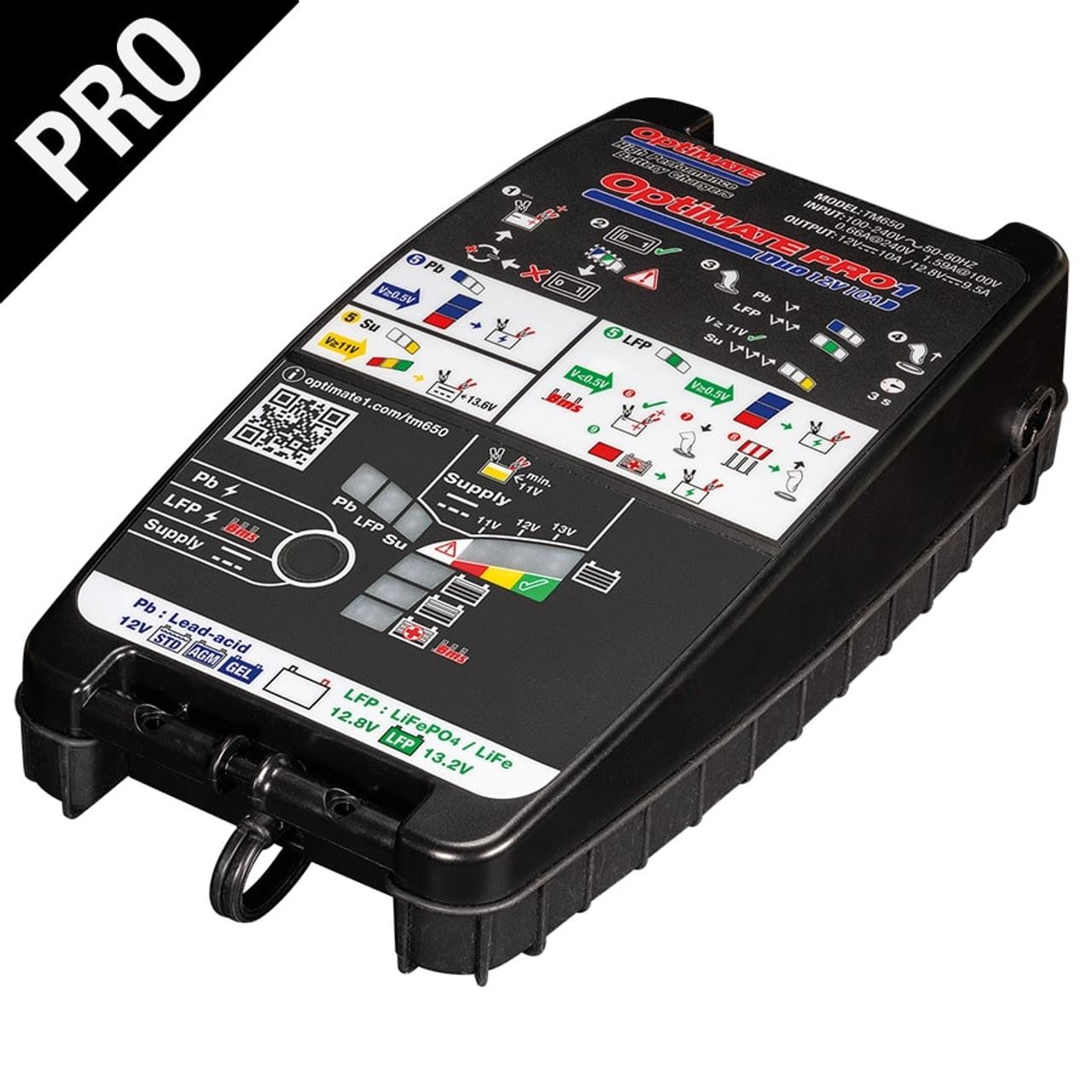 OptiMate PRO-1 DUO Combination Battery Charger Tester & Power Supply