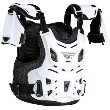 Fly Racing 2025 Motocross Youth Revel Roost Guard Offroad CE White