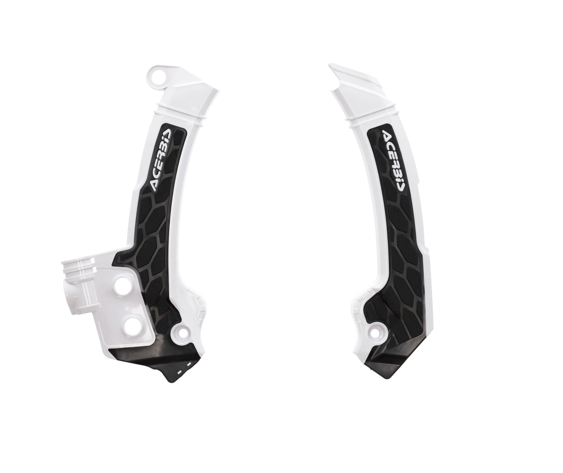 Acerbis X-Grip Frame Protector Guards White Black For Husqvarna FE 250 2024-2025