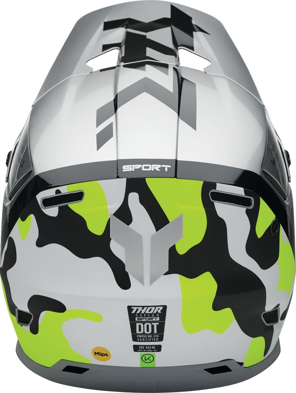 Thor MX Spring 2025 Helmet Reflex Sport Riot Grey Acid