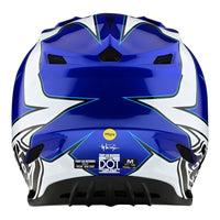 Troy Lee Designs Youth SE4 Polyacrylite Helmet W/MIPS Matrix Blue