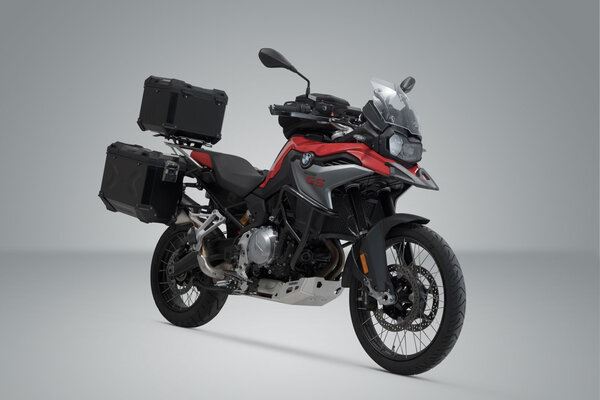 SW-Motech TRAX ADV Full Luggage System Black Kit Stainless Steel Type Rails For BMW F 750 GS ABS 2018-2023