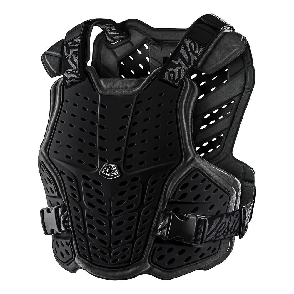 Troy Lee Designs 2025 Youth Rockfight Solid Black Chest Protector Youth