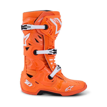 Alpinestars 2026 Tech 10 Supervented MX Boots Orange Flo Black White