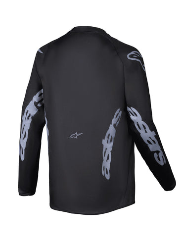 Alpinestars 2025 Racer Graphite Youth Motocross Jersey Black Grey
