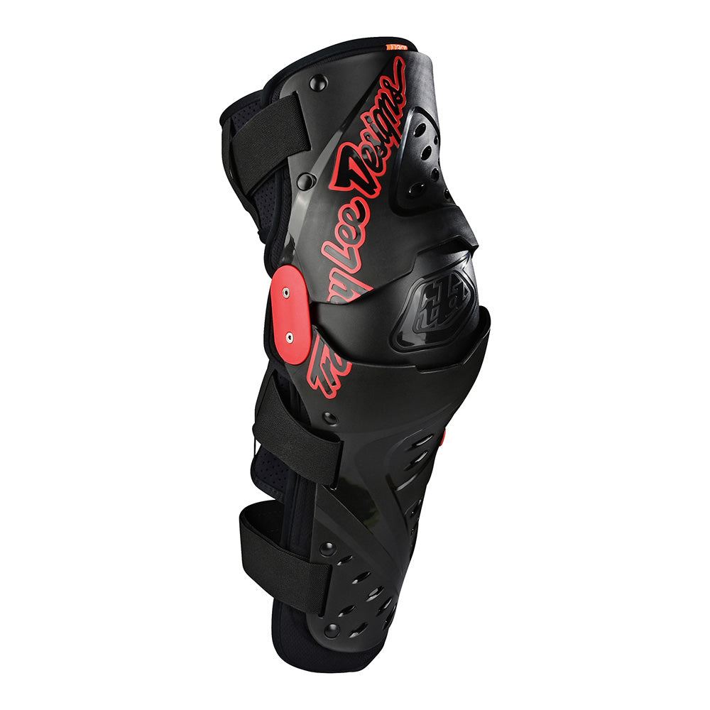 Troy Lee Designs 2025 Motocross Triad Hard Shell Knee Shin Guards Solid Black
