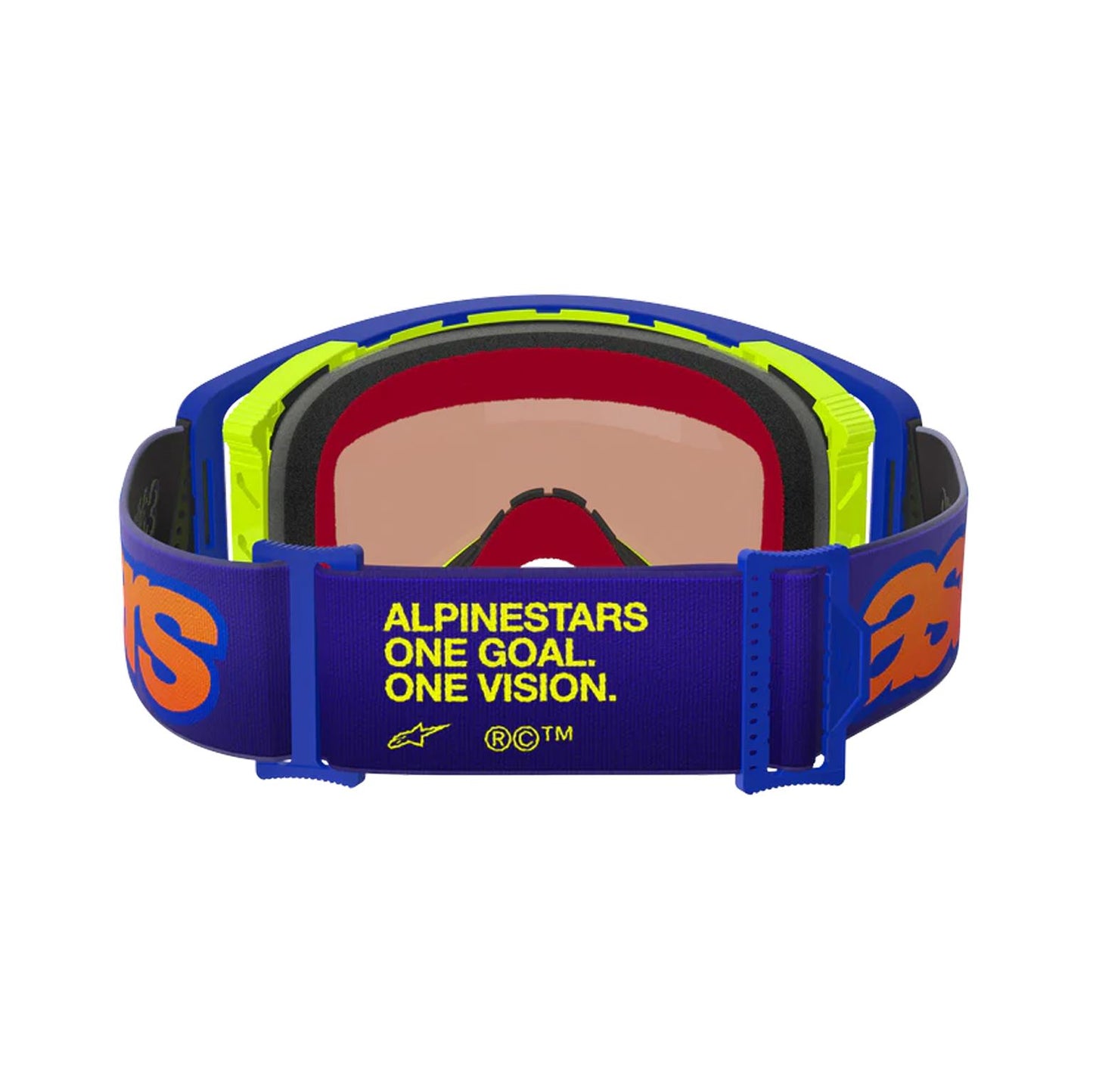 Alpinestars 2026 Supertech Vision Vista Motocross Goggles Blue Yellow Purple Mirror Red One Size