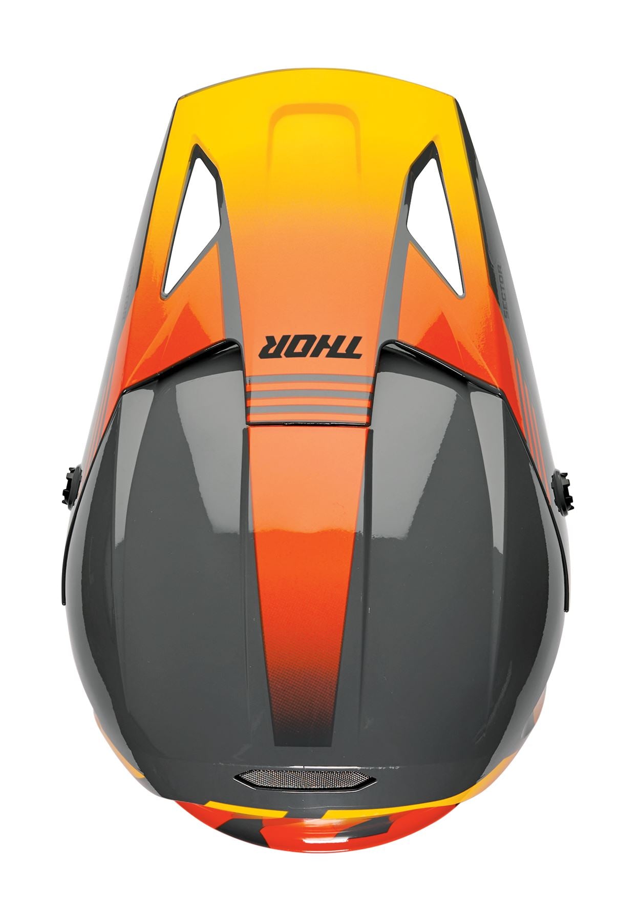 Thor 2025 Motocross Helmet Sector 2 Carve Charcoal Orange