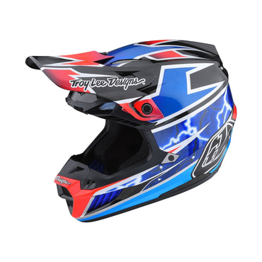 Troy Lee Designs 2025 SE5 Composite Lightning Blue Helmets
