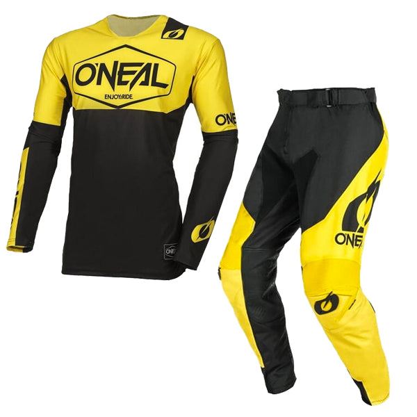 O'Neal 2024 Motocross Combo Kit Mayhem Hexx Black Yellow
