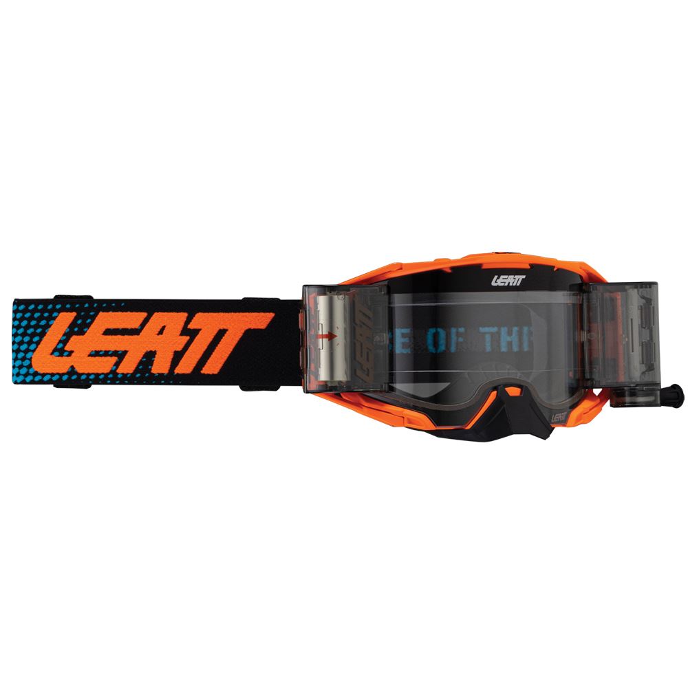 Leatt 2025 Motocross Goggles Velocity 6.5 Roll Off Orange - Clear Lens
