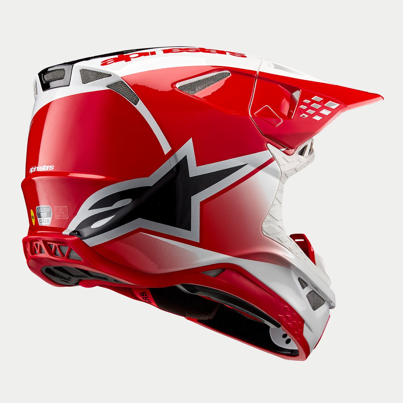 Alpinestars 2024 Supertech SM10 Unite Red White Motocross Helmet