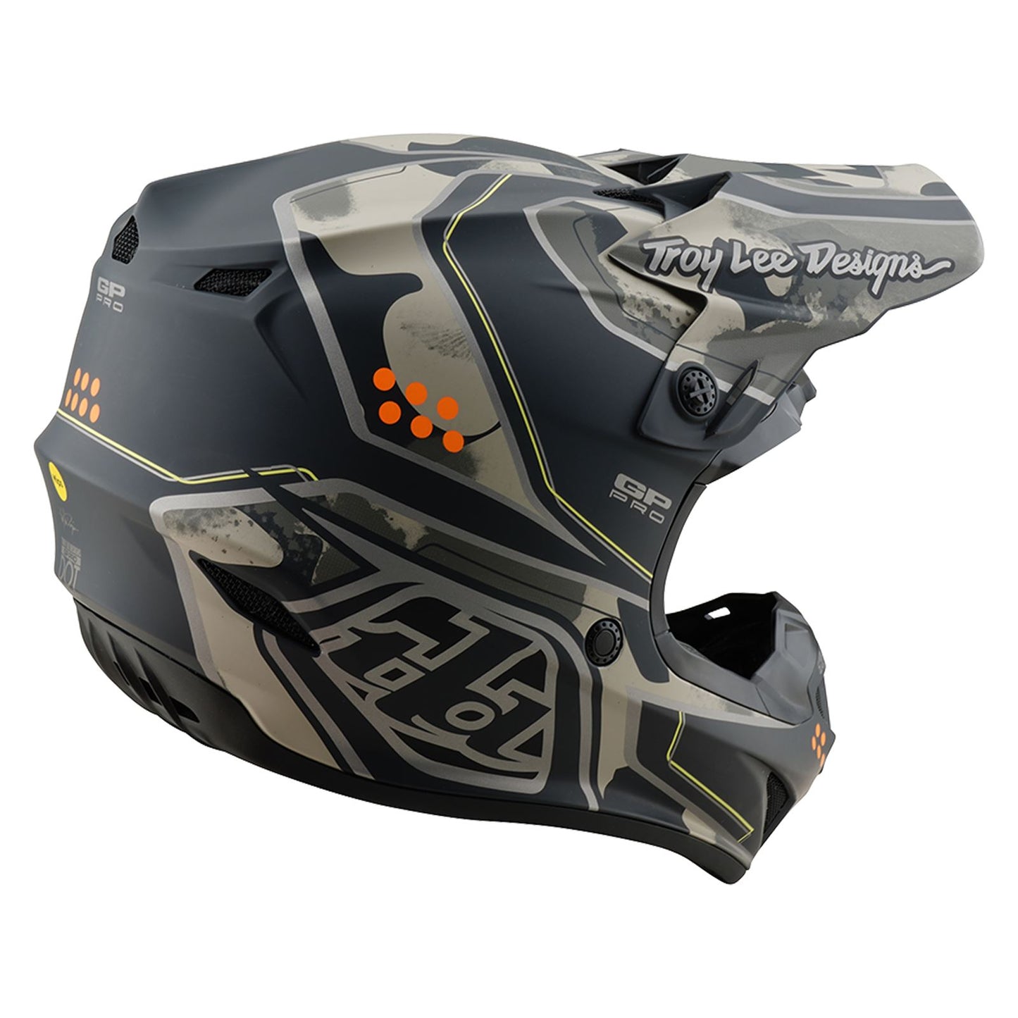 Troy Lee Designs Spring 2025 MX Helmet GP PRO Trooper Black Caper