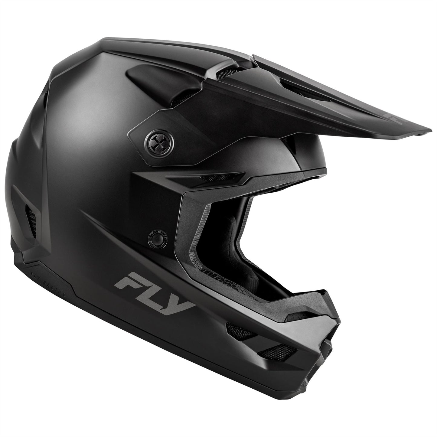 Fly Racing 2025 Kinetic Solid Motocross Helmet Matte Black