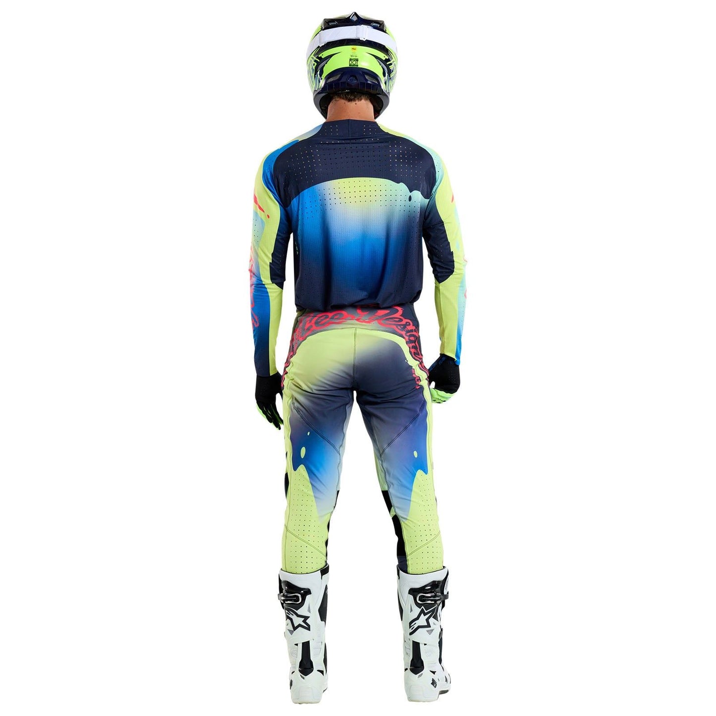 Troy Lee Designs Spring 2025 MX Combo Kit SE ULTRA Drip Glo Yellow Dark Navy