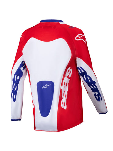 Alpinestars 2025 Racer Veil Youth Motocross Jersey Bright Red White