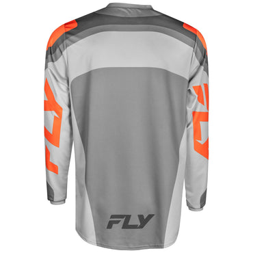 Fly Racing 2025 F-16 Motocross Jersey Grey Orange