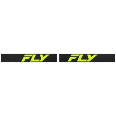 Fly Racing 2025 Focus Motocross Goggles Black Hi-Viz with Clear Lens