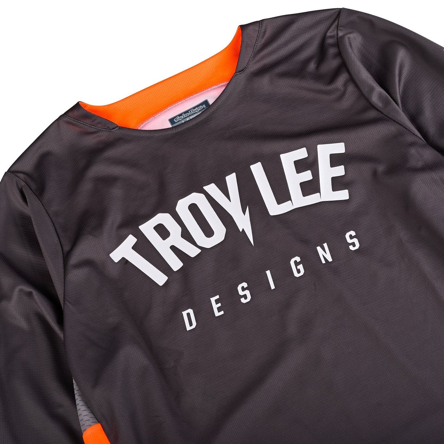 Troy Lee Designs 2025 Motocross GP PRO Boltz Jersey Dark Grey Neo Orange