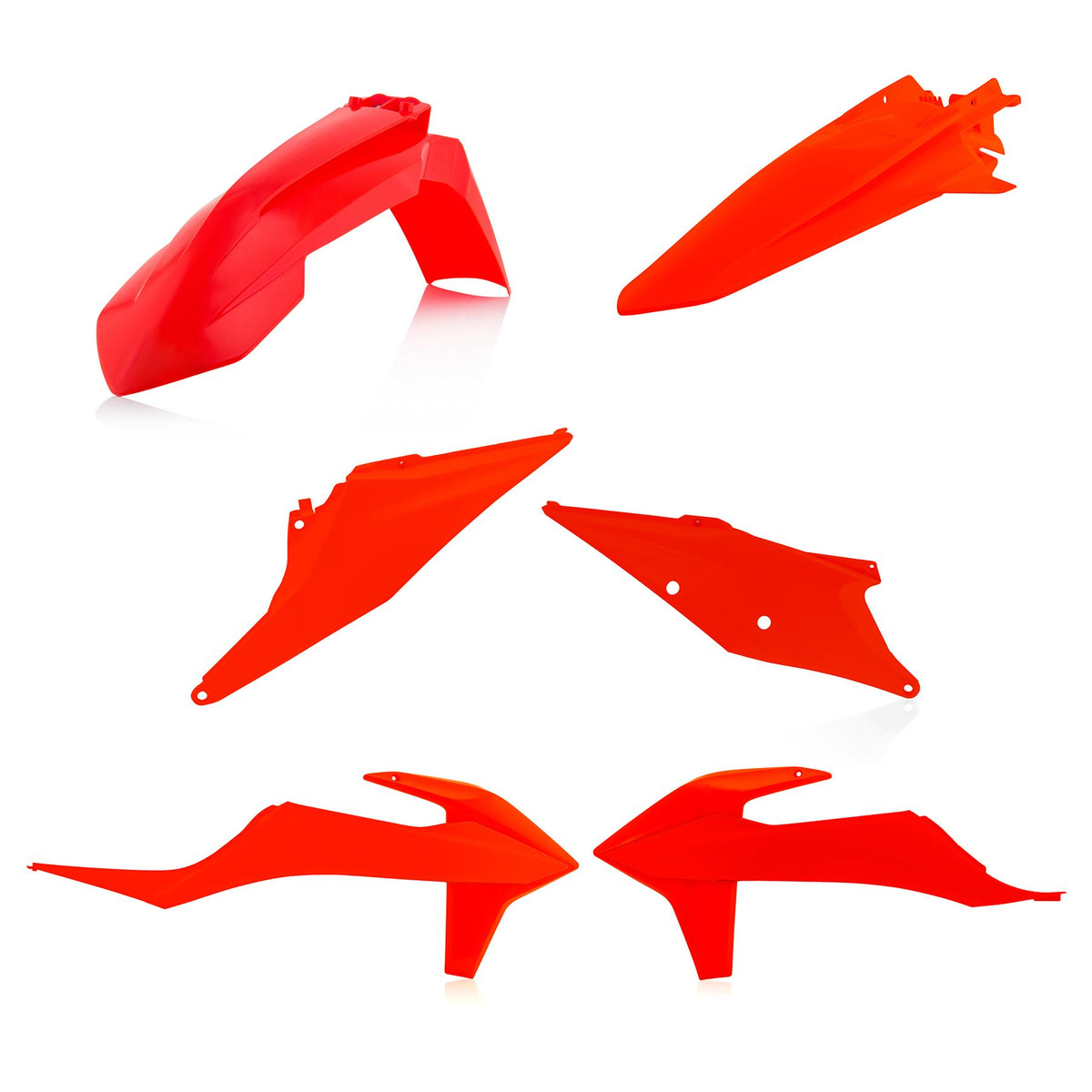 Acerbis Plastic Kit Orange Flou For KTM XC 300 2019