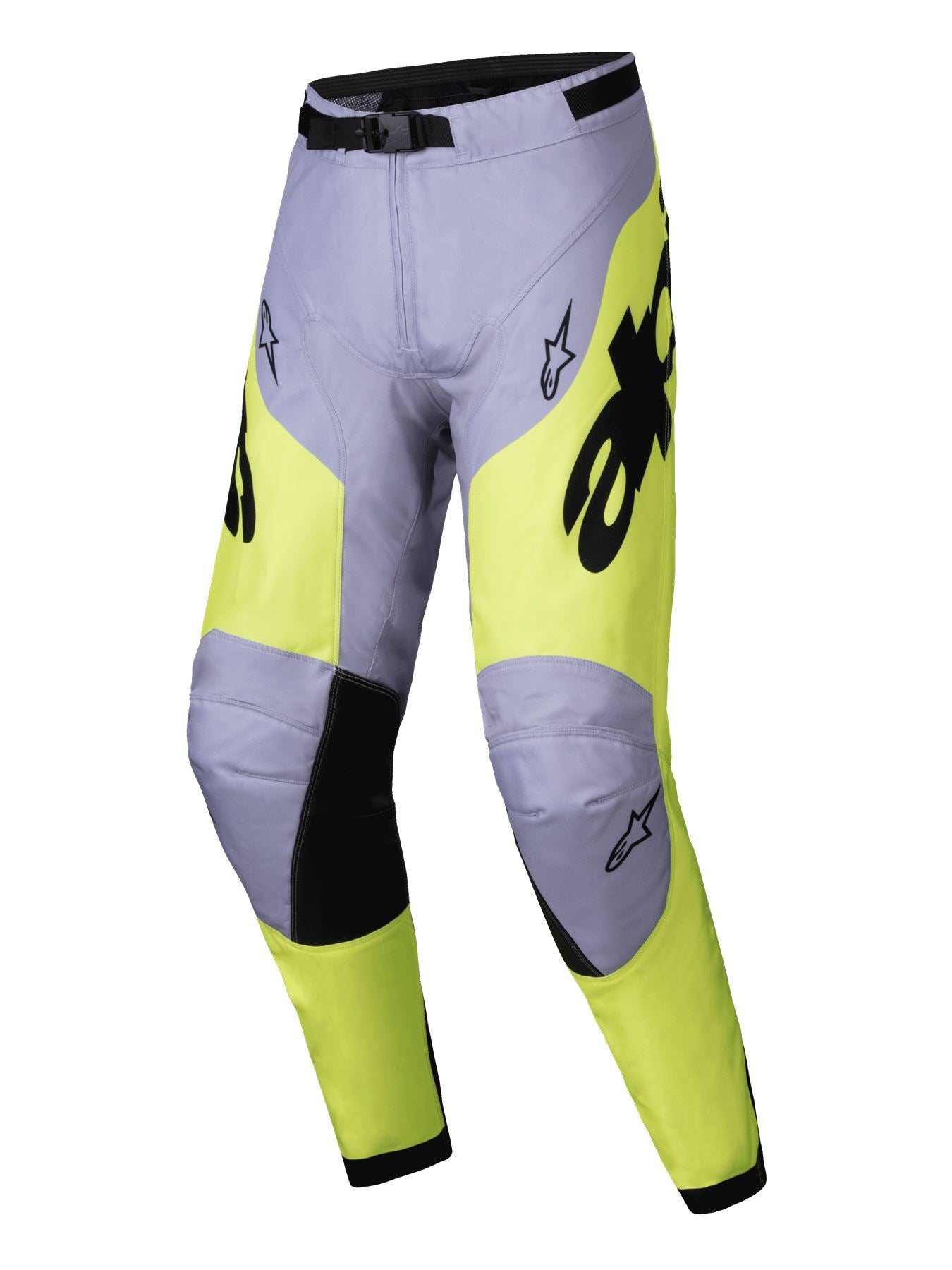 Alpinestars 2025 Racer Veil Motocross Pants Grey Yellow Fluo