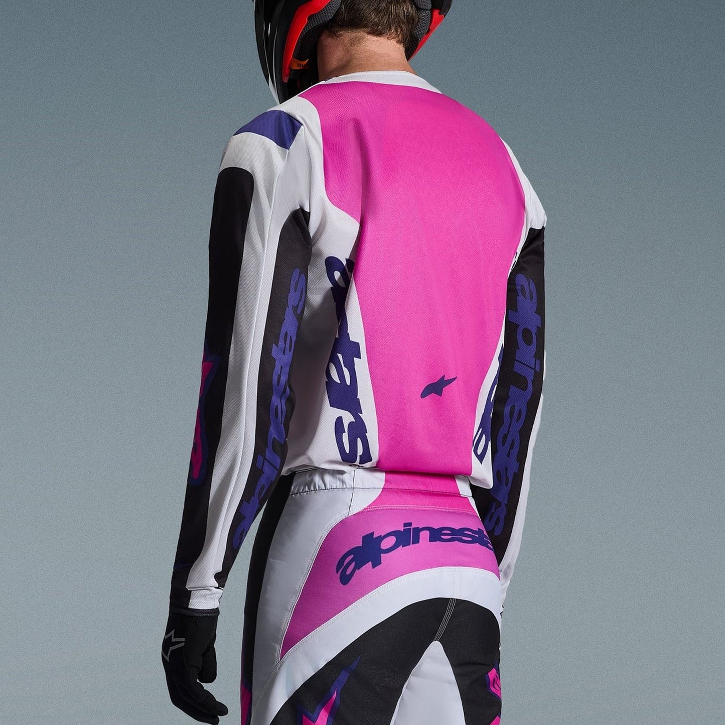 Alpinestars 2026 Fluid Grid Motocross Combo Kit Black Light Green Purple